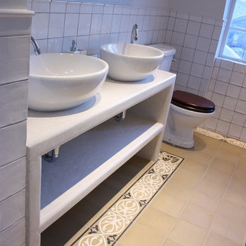 Tadelakt vanity in Djursholm