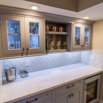 Omega, Renner, Maple (Custom Sherwin Williams color: Morning Fog)