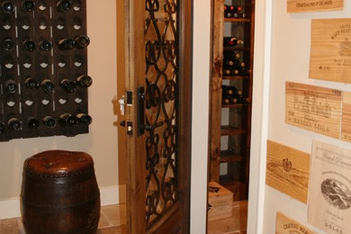 Inspiration for a timeless wine cellar remodel in Atlanta