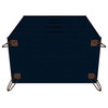 Manhattan Comfort Rockefeller 5-Drawer Tall Dresser, Metal Legs, Tatiana Midnight Blue
