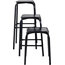 18.12 Black Beech Bar Stool, Medium