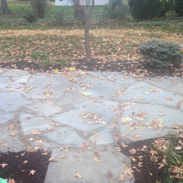 Natural Stone & Brick Patios with Natural Stone Walkways