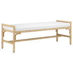 Currey and Company - Currey and Company 7000-1171 Bench, Natural Finish - Currey and Company 7000-1171 Bench, Natural Finish