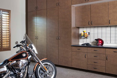 Inspiration for a modern garage remodel in Other
