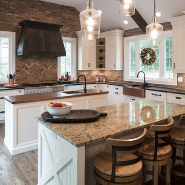Queen Anne Lace Off White Inset Cabinets (Adkins)