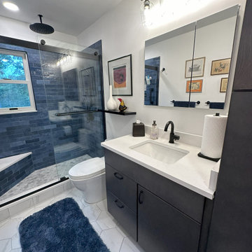Modern Blue Bathroom