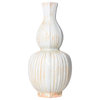 Celadon Fluted Hexagonal Gourd Vase