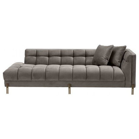 Gray Biscuit-Tufted Lounge Sofa | Eichholtz Sienna R