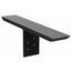 Black Countertop Support Bracket, T-Bracket, 18"