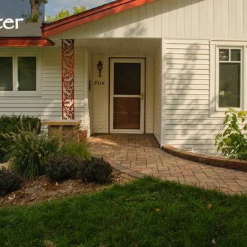 Eliminating Entry Steps by Using Pavers on a Gentle Slope