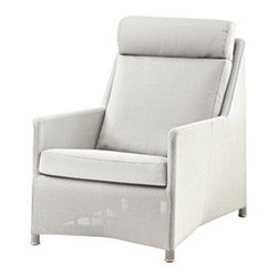 Cane-line Diamond Highback Chair Tex White - Outdoor Lounges