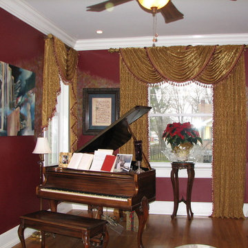 Custom draperies for historic home restoration project