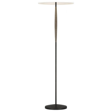 Ferrelli Floor Lamp, 1-Light, LED, Weathered Oak Wood, 61.63"