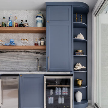 Serene Speakeasy | Coastal Modern Home Bar