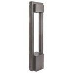 WAC Lighting - WAC-Lighting Park LED 120V Bollard Light, 3000K, Bronze - The Park LED Bollard Landscape Light offers illumination to cast out darkness and create a safer landscape space. Made from die-cast aluminum for lasting durability, the Park LED Bollard features a sleek build with long rectangular openings. A concealed acrylic white diffuser projects an internal downlight that radiates down and out through the rectangular space for a stunning light display.