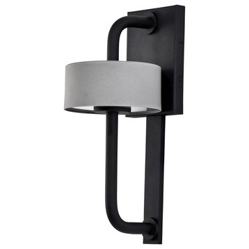 Nuvo Lighting 62/1607 Overtop 15" Tall LED Outdoor Wall Sconce - Matte Black