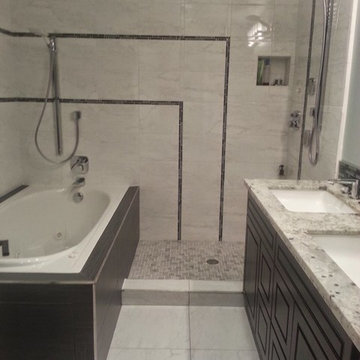Spa Bathroom with Jetted Tub, Walk-In Shower and Double Vanity | San Bruno