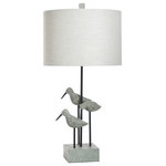 StyleCraft Home Collection - Sandpiper Table Lamp in Chittaway Bay Finish Linen Drum Shade - Accent your decor with this lovely Table Lamp.