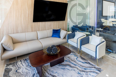 Inspiration for a modern living room remodel in Orlando