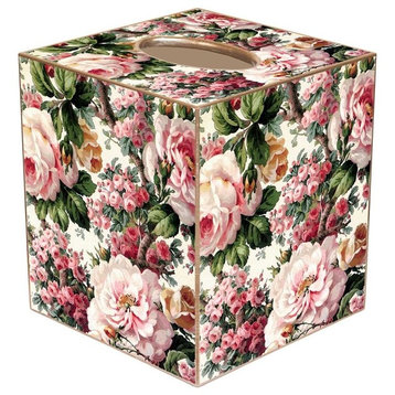 TB618-Roses Tissue Box Cover