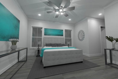 Bedroom - contemporary bedroom idea in Other