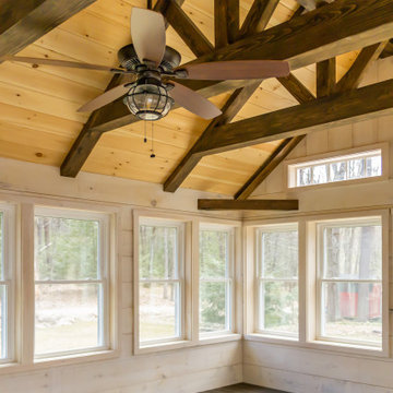 Cathedral 4 season porch and deck