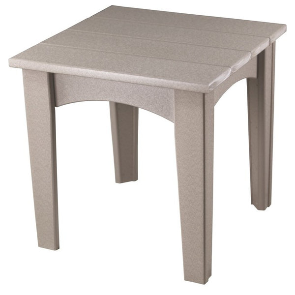 Luxcraftluxcraft Recycled Plastic Island End Table Weatherwood Dailymail