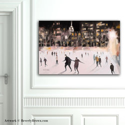 Special Offer: Skating in Bryant Park Canvas Prints - Fine Art Prints