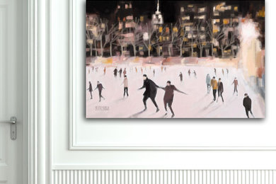 Special Offer: Skating in Bryant Park Canvas Prints