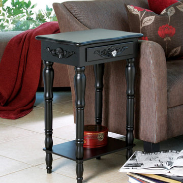 Colonial Carved Side Table