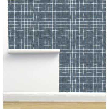 Springfield Blue Wallpaper by Amy MacCready, Sample 12"x8"