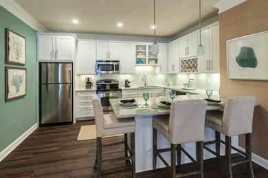 Inspiration for a coastal kitchen remodel in Wilmington