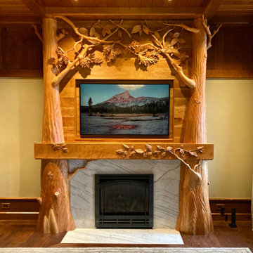 Hand Carved Fireplace Surround