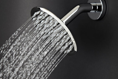 6 Shower Head Modern Stylish Bathroom Stainless Steel Rainshower