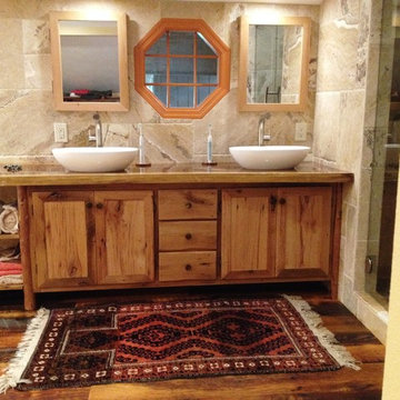 Walnut and Reclaimed Oak Vanity