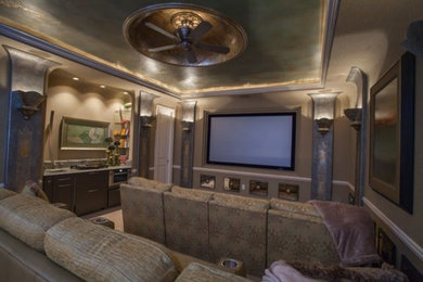 Example of a home theater design in Miami