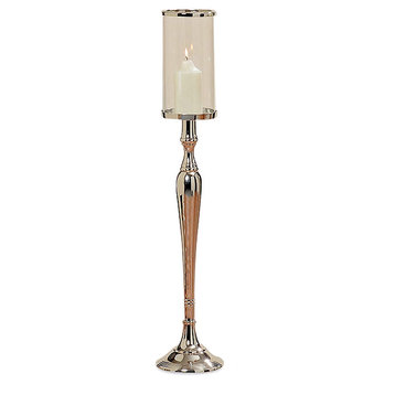 Grand Hotel Pillar Candle Holder With Glass Sleeve