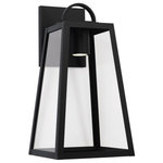 Capital Lighting - Capital Lighting 943712BK-GL Leighton, 1 Light Outdoor Wall - The subtle contrast of the clean arch on top of thLeighton 1 Light Out Black Clear Glass *UL: Suitable for wet locations Energy Star Qualified: n/a ADA Certified: n/a  *Number of Lights: 1-*Wattage:7w GU10 Twist Lock bulb(s) *Bulb Included:No *Bulb Type:GU10 Twist Lock *Finish Type:Black
