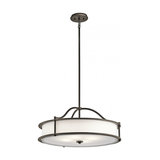 Classic Pewter 4lt Chandelier/Semi Flush  Olde Bronze - 4 x 100W E27