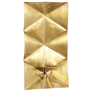 Contemporary Gold Stainless Steel Metal Wall Sconce 90994