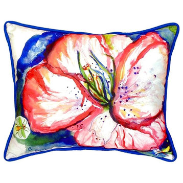 Hibiscus Small Indoor/Outdoor Pillow 11x14 - Set of Two