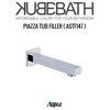Aqua Piazza 7" Long Tub Filler Spout With Aerator, Chrome