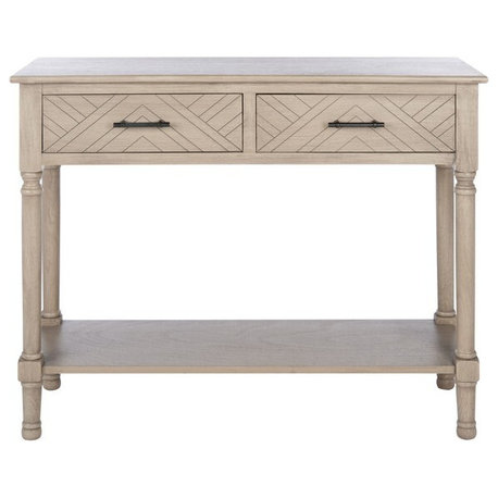 Safavieh Peyton 2 Drawer Console Table, Greige