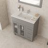 Laviva 31321529-32G-CB Nova 32" Grey Bathroom Vanity w/ Ceramic Basin Counterto