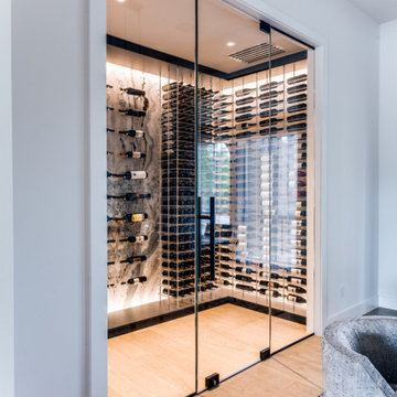 Striking Marble Wine Room