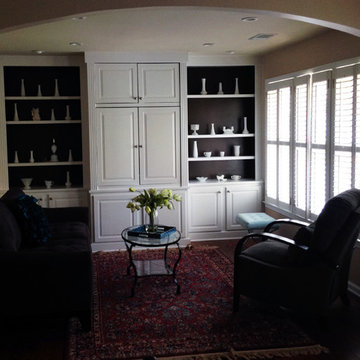 Master bedroom sitting area Before and After