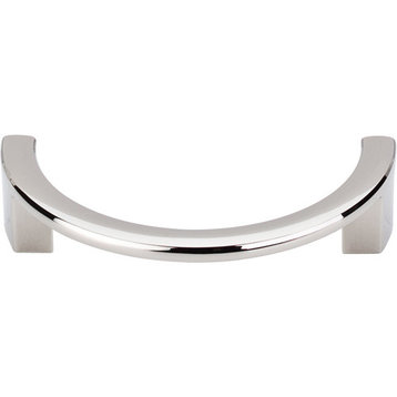 Top Knobs  -  Half Circle Open Pull 3 1/2" (c-c) - Polished Nickel