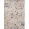 Alistaire Ivory/Multi Abstract Modern High-Low Area Rug, 4' X 6'