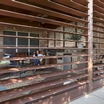 "Outdoor Patio Living" Plantation Shutter applications