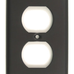 Beautiful Switch Plates: Rusticware Oil Rubbed Bronze Single Recep Switchplate - Switch Plates And Outlet Covers